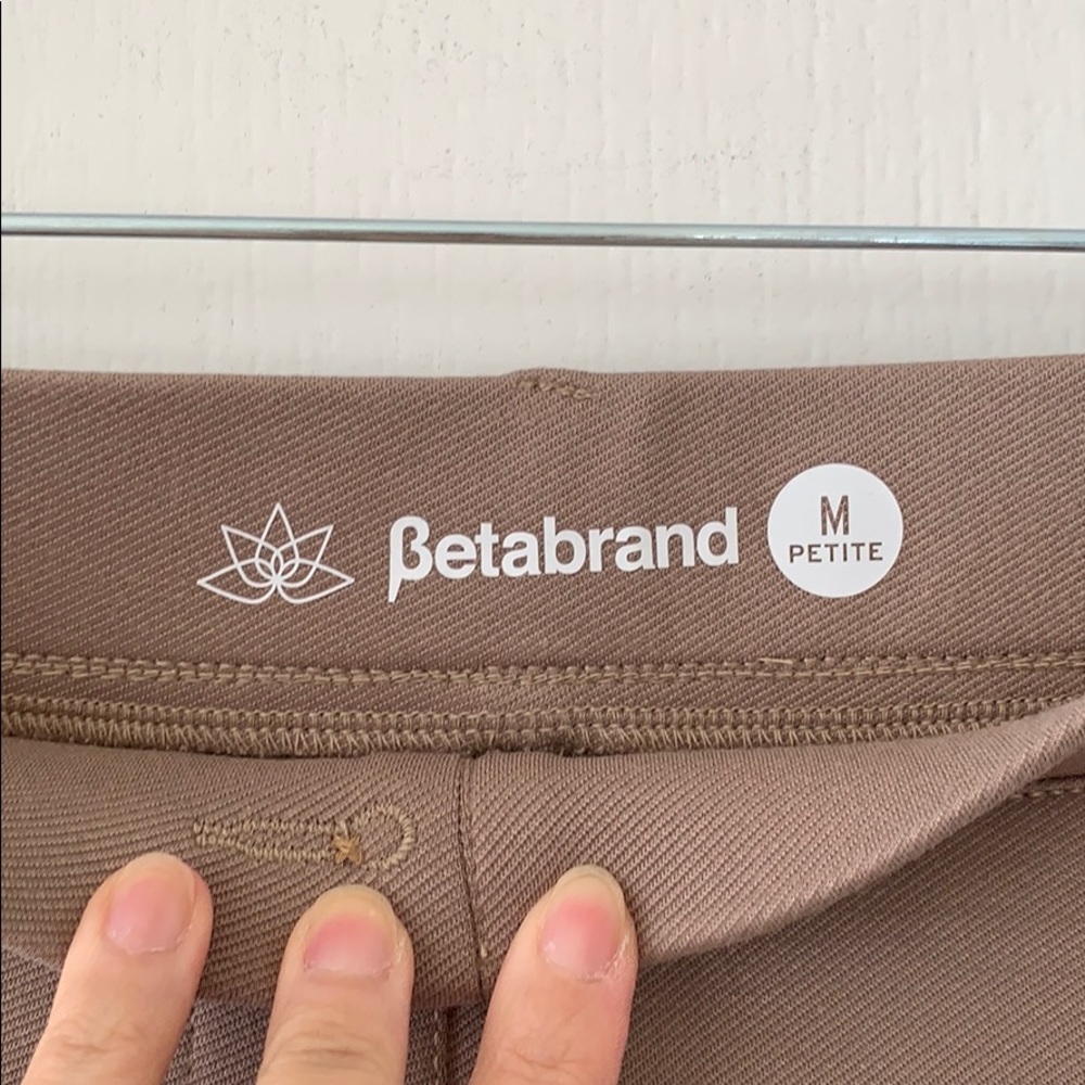 NWT BETABRAND Tan Boot Cut Dress Yoga Pants Size MP - Picture 3 of 8